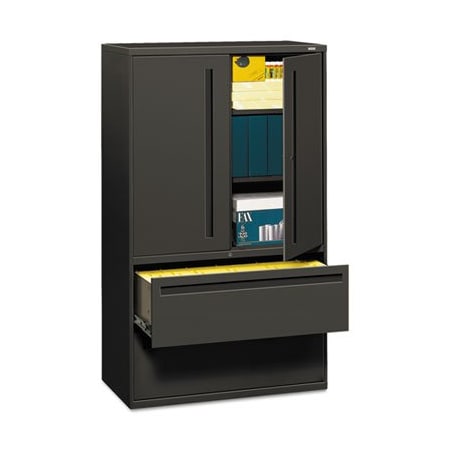 Hon HON, 700 SERIES LATERAL FILE WITH STORAGE CABINET, 42W X 18D X 64.25H, CHARCOAL 795LSS